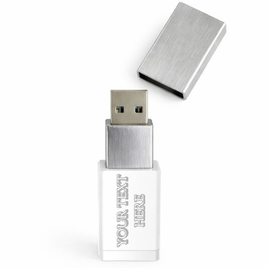 Brushed Silver Crystal USB 3.0 High Speed
