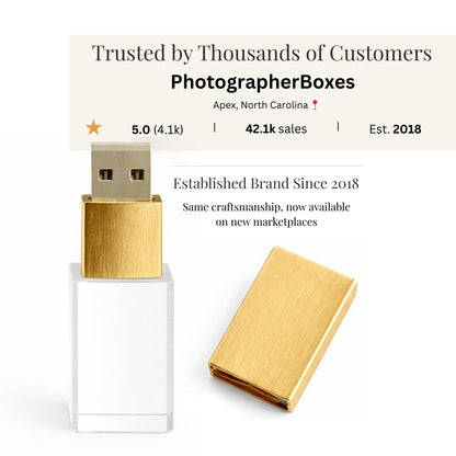 Brushed Gold Crystal USB 3.0 High Speed