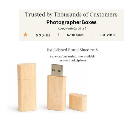 Maple Wood Round Cut with Cap USB 3.0 High Speed