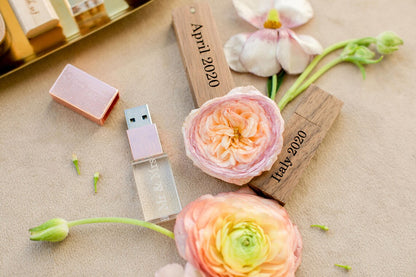 Maple Wood Square Cut with Cap USB 3.0 High Speed