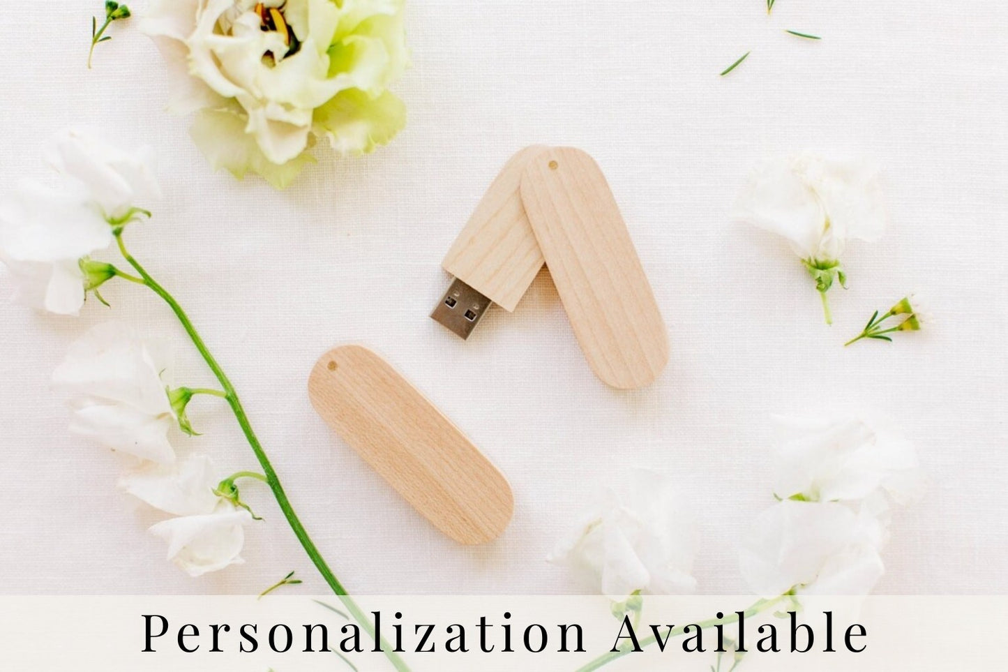 Maple Wood Round Cut with Swivel USB 3.0 High Speed