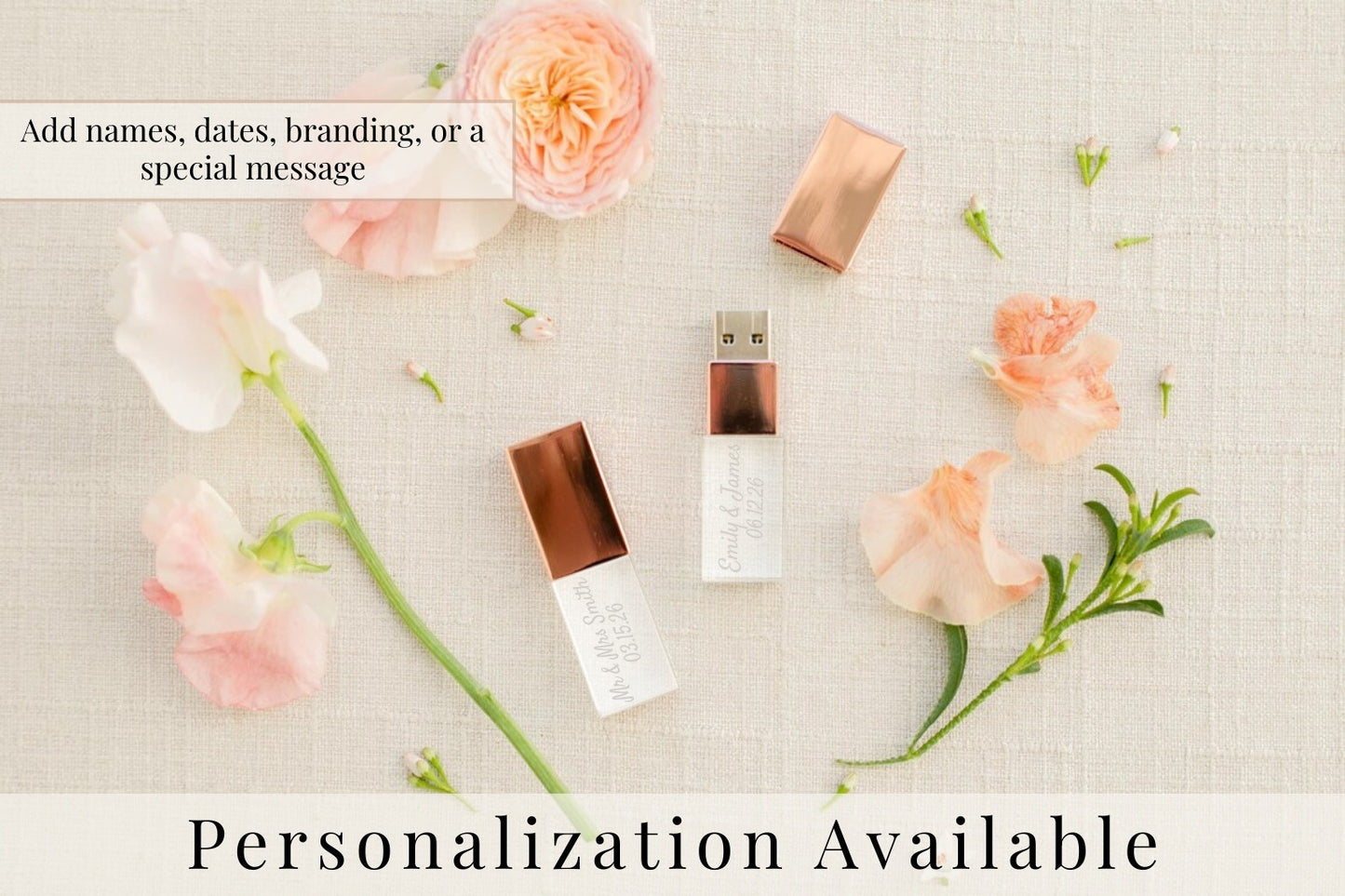 Rose Gold Crystal USB 3.0 High Speed