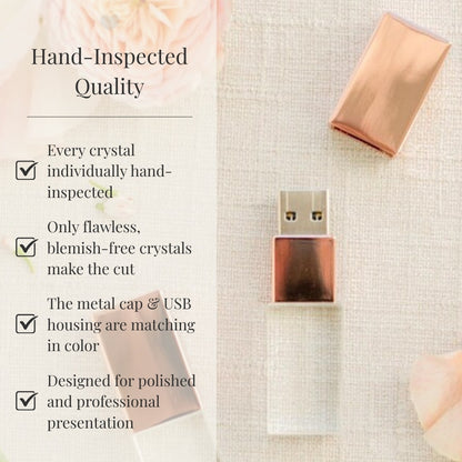 Rose Gold Crystal USB 3.0 High Speed
