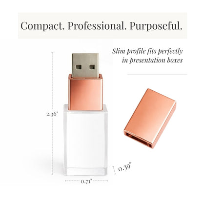 Rose Gold Crystal USB 3.0 High Speed