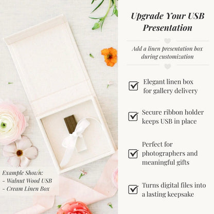 Walnut Wood and Crystal USB 3.0 High Speed