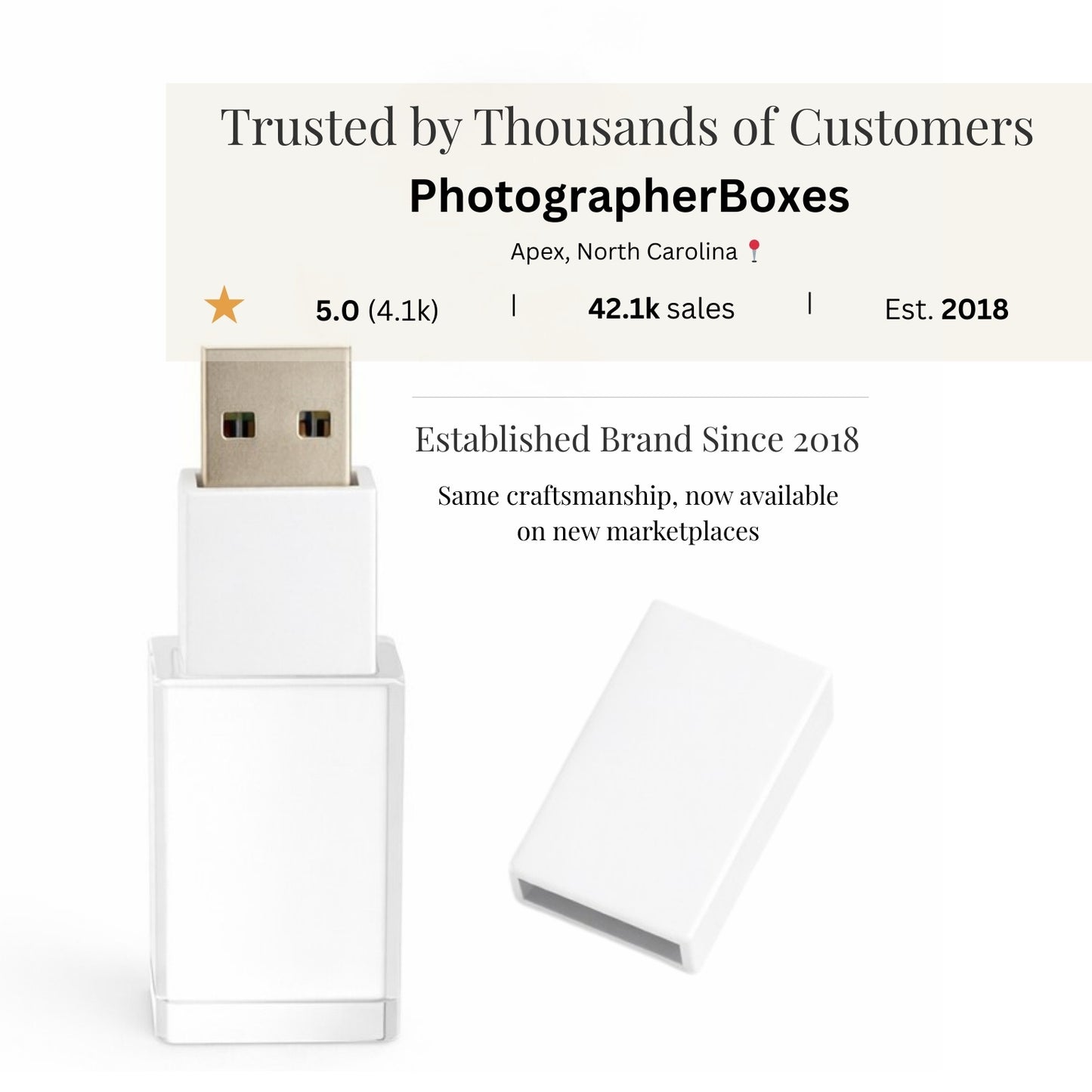 White Crystal USB 3.0 High Speed