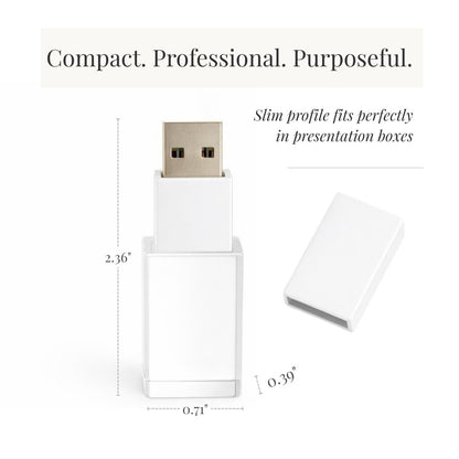 White Crystal USB 3.0 High Speed