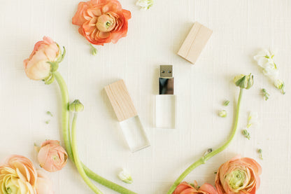 Maple Wood and Crystal USB 3.0 High Speed