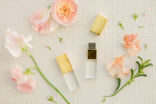 Brushed Gold Crystal USB 3.0 High Speed