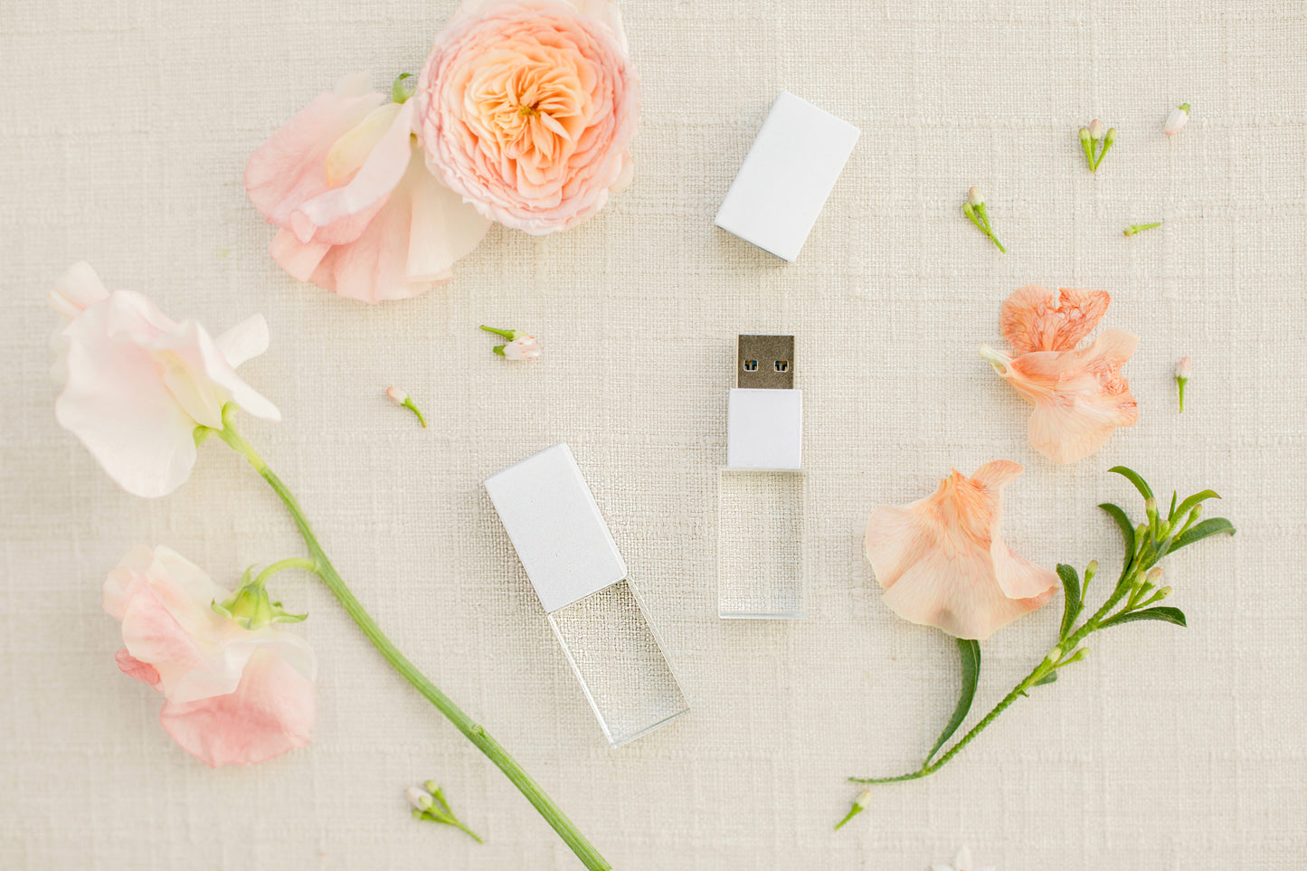 White Crystal USB 3.0 High Speed